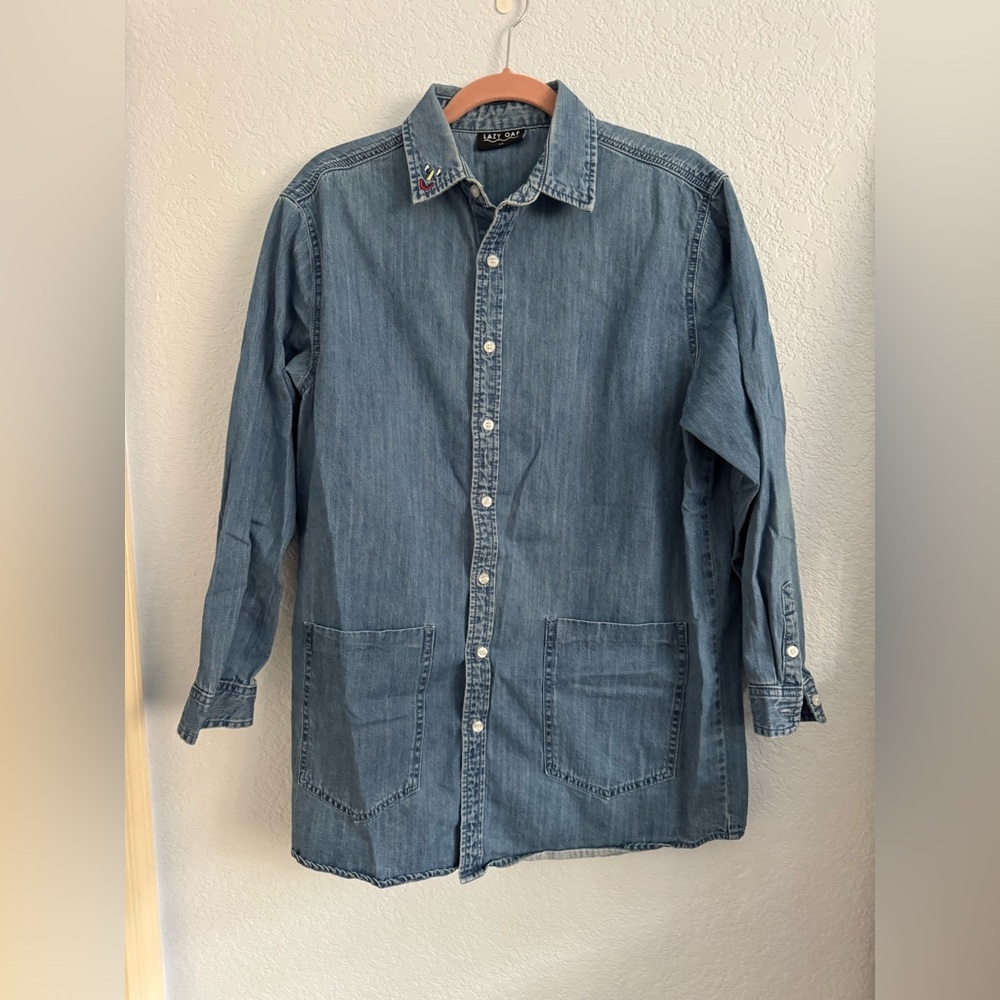 Lazy Oaf Denim Button-Up Shirt